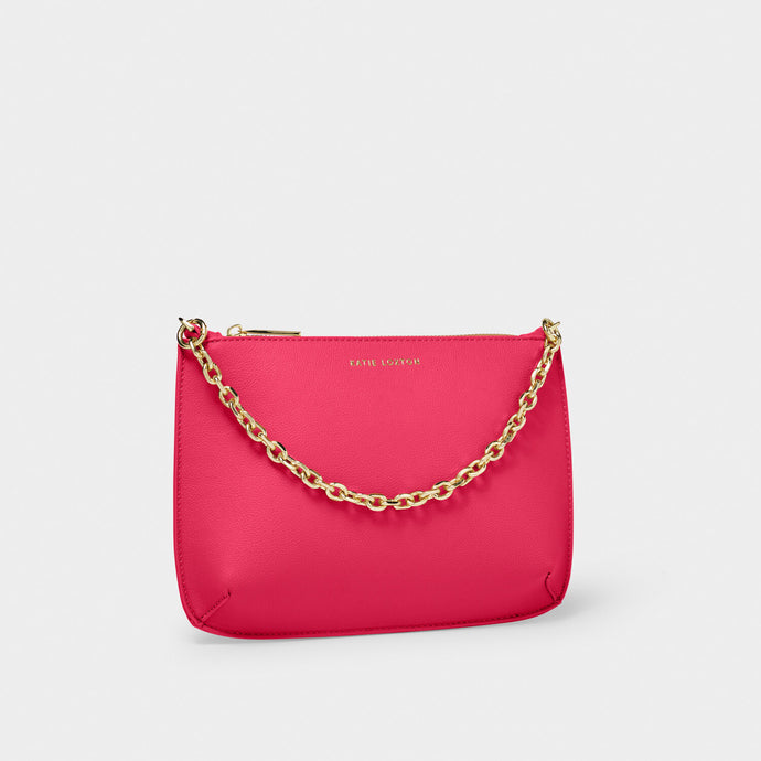 Pink Astrid Chain Clutch