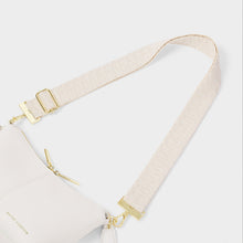 Load image into Gallery viewer, Ecru Zig Zag Canvas Bag Strap