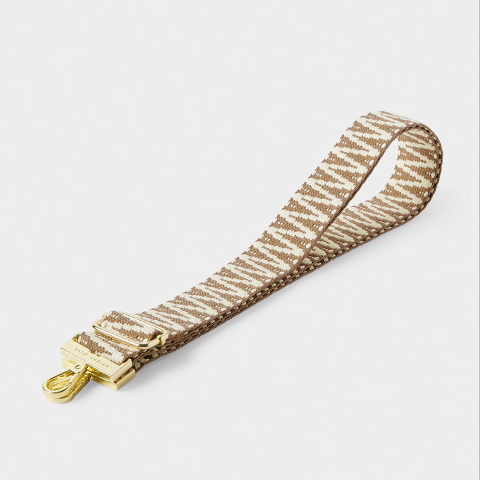 Sand Zig Zag Canvas Bag Strap