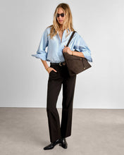 Load image into Gallery viewer, Bitter Chocolate Lori Suedette Tote Bag