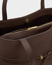 Load image into Gallery viewer, Bitter Chocolate Lori Suedette Tote Bag
