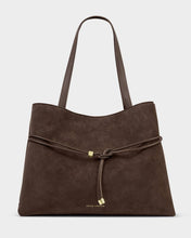 Load image into Gallery viewer, Bitter Chocolate Lori Suedette Tote Bag