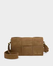 Load image into Gallery viewer, Caramel Taya Suedette Crossbody Bag