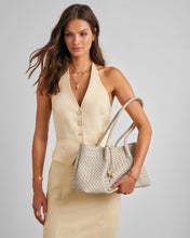 Load image into Gallery viewer, Oyster Nova Hand Woven Small Shoulder Tote