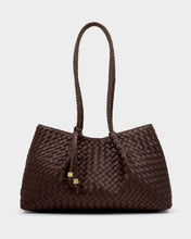 Load image into Gallery viewer, Chocolate Nova Hand Woven Small Shoulder Tote