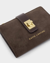 Load image into Gallery viewer, Chocolate Orin Suedette Twist Lock Purse