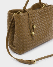 Load image into Gallery viewer, Olive Nova Hand Woven Top Handle Bag