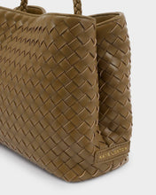 Load image into Gallery viewer, Olive Nova Hand Woven Top Handle Bag