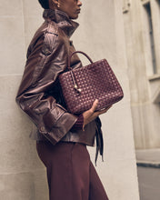 Load image into Gallery viewer, Cherry Mixed Nova Hand Woven Top Handle Bag