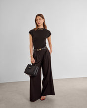 Load image into Gallery viewer, Black Nova Hand Woven Top Handle Bag