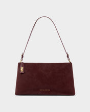 Load image into Gallery viewer, Cherry Orin Twist Lock Suedette Small Shoulder Bag