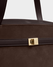 Load image into Gallery viewer, Chocolate Orin Suedette Tote Bag