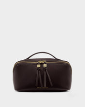 Load image into Gallery viewer, Bitter Chocolate Soho Medium Makeup &amp; Wash Bag