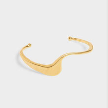 Load image into Gallery viewer, Marina Waterproof Gold Wave Bangle