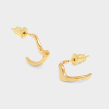 Load image into Gallery viewer, Marina Waterproof Gold Wave Earrings