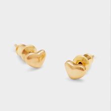 Load image into Gallery viewer, &#39;Heart Of Gold&#39; Stud Earrings in Gold