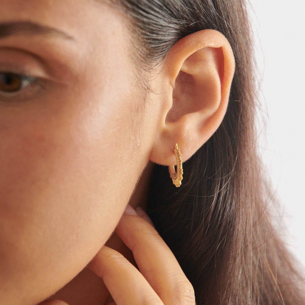 'You Shine' Waterproof Gold Hoop Earrings