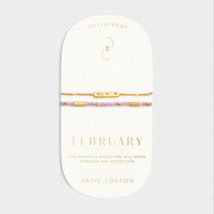 Birthstone Bracelet 'February'