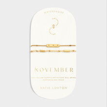 Load image into Gallery viewer, Birthstone Bracelet &#39;November&#39; in Yellow Quartz