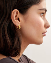 Load image into Gallery viewer, 'July' Waterproof Gold Birthstone Hoop Earrings