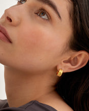 Load image into Gallery viewer, 'August' Waterproof Gold Birthstone Hoop Earrings