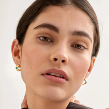 Load image into Gallery viewer, 'December' Waterproof Gold Birthstone Hoop Earrings