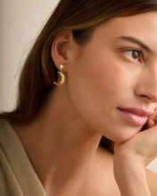 Load image into Gallery viewer, Moon Waterproof Gold Earrings