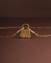 Load image into Gallery viewer, Luxe Lock Waterproof Gold Necklace