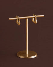 Load image into Gallery viewer, Luxe Lock Waterproof Gold Earrings