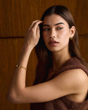 Load image into Gallery viewer, Tiger's Eye Waterproof Gold Button Bracelet