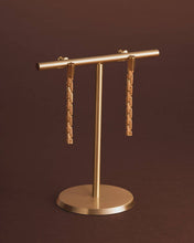Load image into Gallery viewer, Harlequin Waterproof Gold Drop Stud Earrings