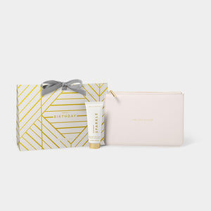 Hand Cream And Pouch Gift Set 'Happy Birthday'