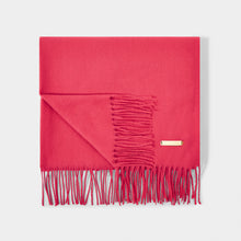 Load image into Gallery viewer, Fuchsia Pink Blanket Scarf