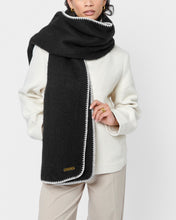 Load image into Gallery viewer, Whipstitch Scarf Black