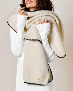 Whipstitch Scarf Cream