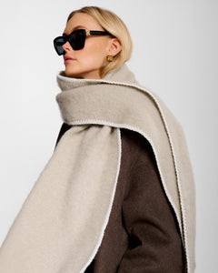 Whipstitch Scarf taupe