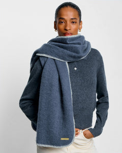 Whipstitch Scarf Blue