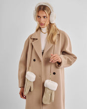 Load image into Gallery viewer, Faux Suede Mittens with Cord