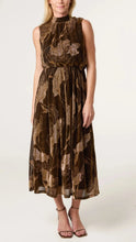 Load image into Gallery viewer, Bronze Floral Puff Ball Dress