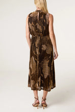 Load image into Gallery viewer, Bronze Floral Puff Ball Dress