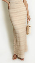 Load image into Gallery viewer, Beige Textured Midi Skirt