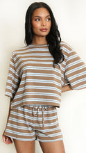 Load image into Gallery viewer, Brown Stripe T Shirt