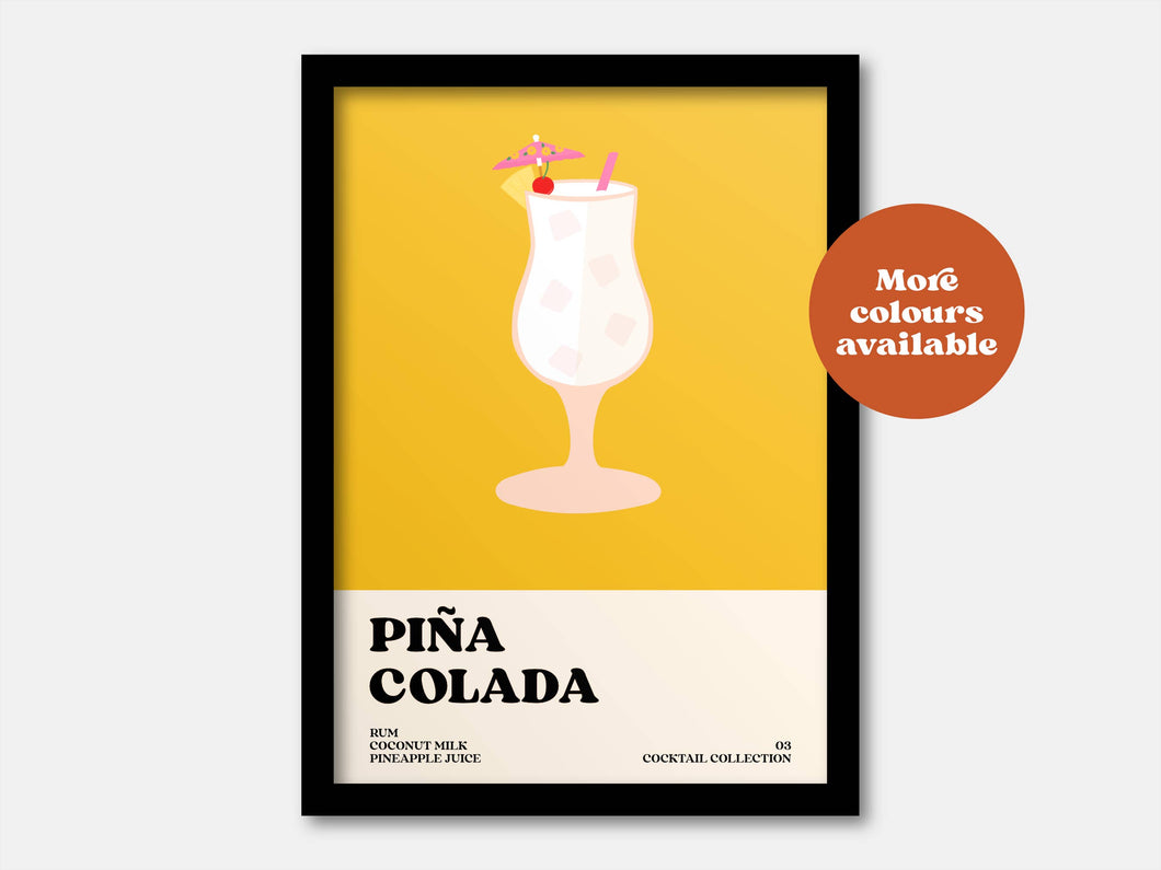 Pina Colada Cocktail Print