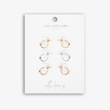 Load image into Gallery viewer, Florence Heart Hoops Earrings Set