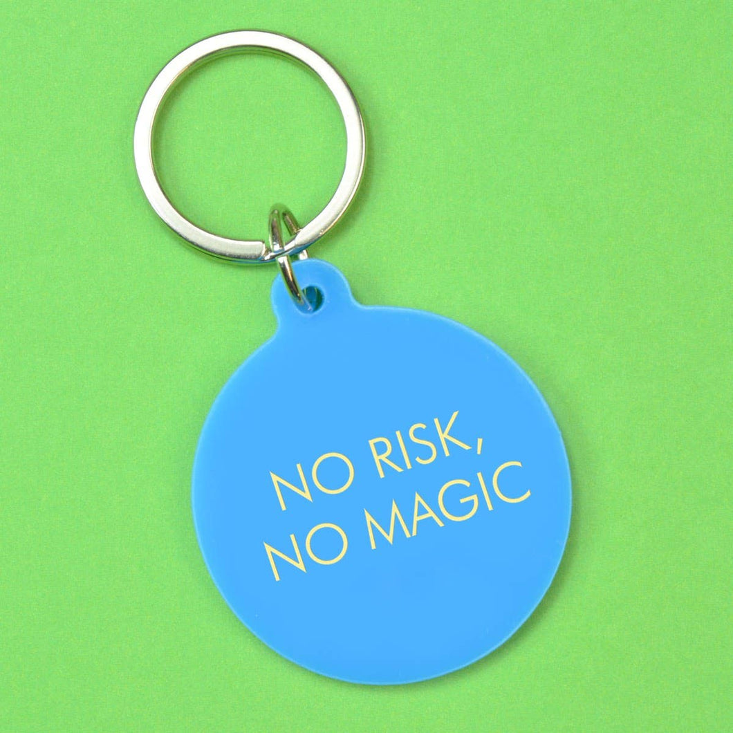 No Risk No Magic Keyring