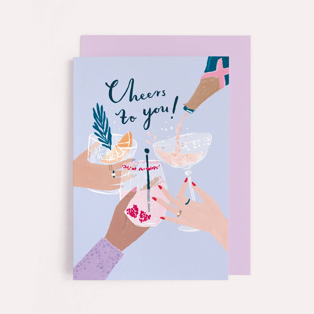 Cheers to You Card | Cocktail Birthday Card | Congratulation