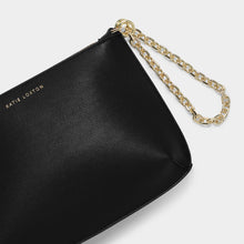 Load image into Gallery viewer, Black Astrid Chain Clutch