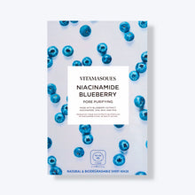 Load image into Gallery viewer, Niacinamide Blueberry Face Sheet Mask