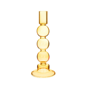 Yellow Bubble Candle Holder