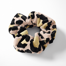 Load image into Gallery viewer, Gold Leopard Scrunchie